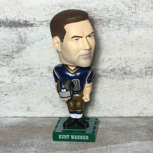 Vintage 2002 NFL St. Louis Rams Kurt Warner Bobblehead Hardee's Collecto…